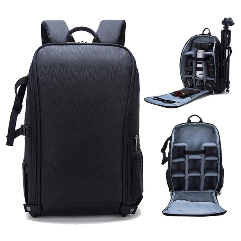 camera bag with rain cover Large Capacity Waterproof Camera Backpack – DSLR/SLR Photo Bag with Tr