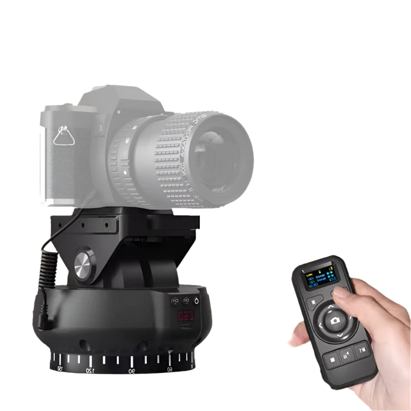 Desiontal YT-1200 Motorized Pan Tilt Tripod Head – Remote 360° Rotatio