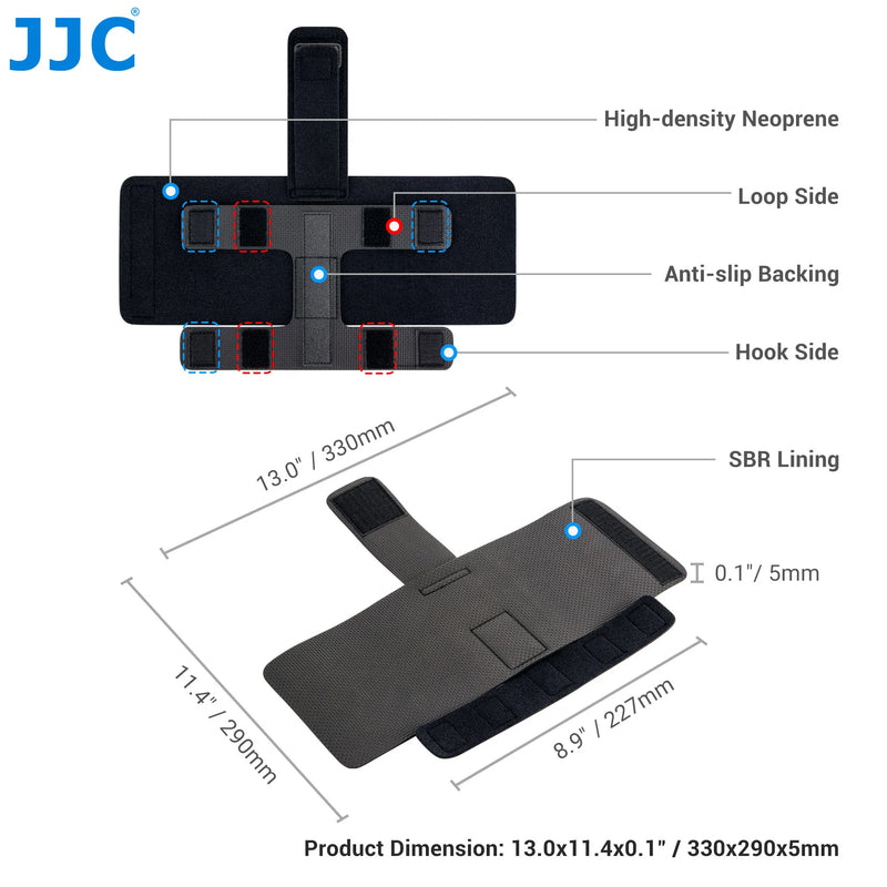 Equipment Mounting Strap with Cable Cradle – Power Bank Holder for Tripod & Light Stand