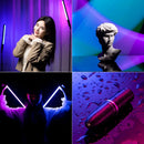 RGB Handheld Stick Light Wand with 20 Effects, 2500K–9000K CRI 95+ Video Light, 2000mAh Battery