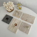 Natural Stone Photography Prop – Jewelry Display Tray for Shooting Background & Decorative Styling
