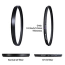K&F CONCEPT UV Filter Lens MC Ultra Slim Multi-Coated Protection for 37–82mm Camera Lenses