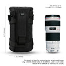 JJC Camera Lens Bag & Belt Waterproof Lens Case Storage Pouch for Canon Nikon Sony Fujifilm DSL