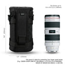 JJC Camera Lens Bag & Belt Waterproof Lens Case Storage Pouch for Canon Nikon Sony Fujifilm DSL