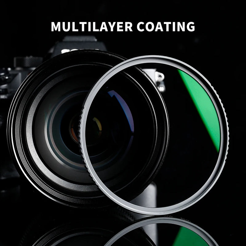 K&F CONCEPT UV Filter Lens MC Ultra Slim Multi-Coated Protection for 37–82mm Camera Lenses