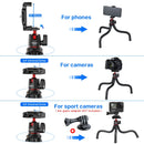 MT-11 Flexible Octopus Tripod – 2-in-1 Tripod for Smartphone and DSLR/SLR Cameras, Vlog and Travel
