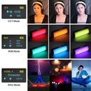RGB Magnetic Light Wand with 20 Effects, 2500K–9000K CRI 95+ Tube Light – 2000mAh Portable Stick