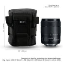 JJC Camera Lens Bag & Belt Waterproof Lens Case Storage Pouch for Canon Nikon Sony Fujifilm DSL