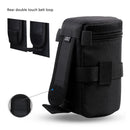 JJC Camera Lens Bag & Belt Waterproof Lens Case Storage Pouch for Canon Nikon Sony Fujifilm DSL