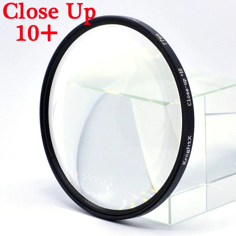 Macro Close-Up +10 Lens Filter for Canon Sony Nikon DSLR – 49mm to 77mm Thread Sizes