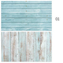 Double-Sided Marble Photography Backdrops 57x87cm Waterproof Photo Studio Props Wood Grain