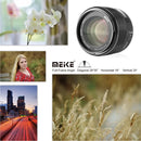 Meike 85mm F/1.8 Full Frame Auto Focus Portrait Prime Lens for Canon EOS EF Mount Digital Cameras