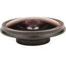 0.3X HD Ultra Fisheye Lens Adapter with Hood – 37mm/43mm for Camcorders & Video Cameras