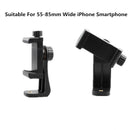 SZKOSTON 360° Mobile Phone Clip with 1/4" Screw Mount – Tripod Adapter for Smartphones