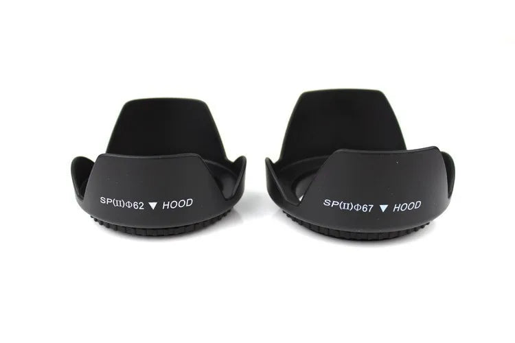 Universal Tulip Lens Hood 49mm–82mm Petal Thread Mount for DSLR Camera Lens Protection