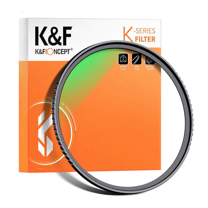 K&F CONCEPT UV Filter Lens MC Ultra Slim Multi-Coated Protection for 37–82mm Camera Lenses