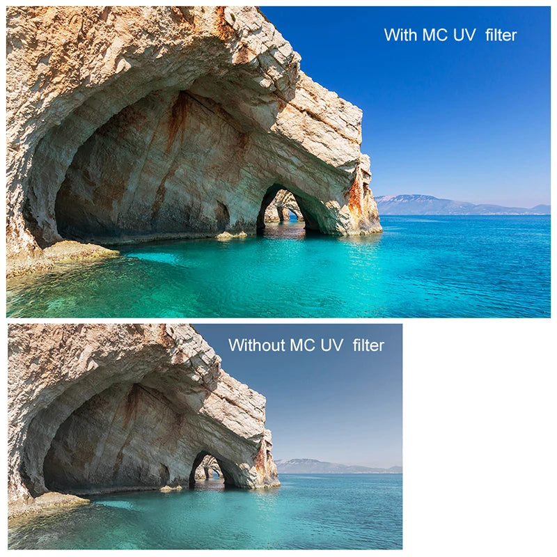 K&F CONCEPT UV Filter Lens MC Ultra Slim Multi-Coated Protection for 37–82mm Camera Lenses