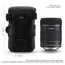 JJC Camera Lens Bag & Belt Waterproof Lens Case Storage Pouch for Canon Nikon Sony Fujifilm DSL