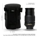 JJC Camera Lens Bag & Belt Waterproof Lens Case Storage Pouch for Canon Nikon Sony Fujifilm DSL