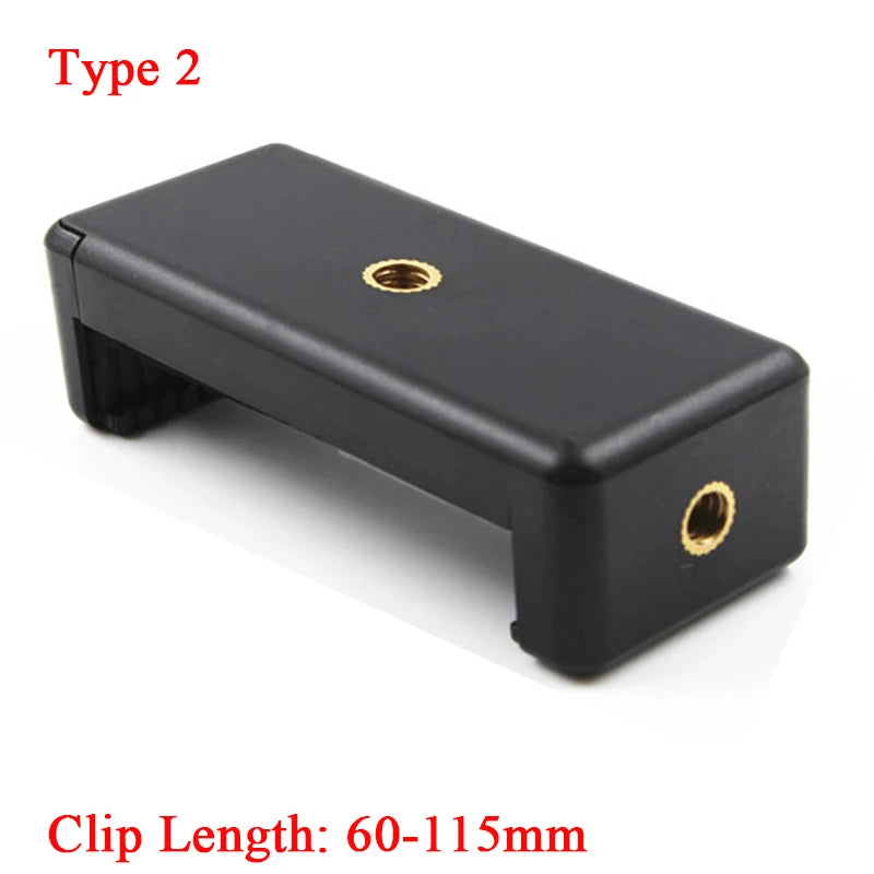 SZKOSTON 360° Mobile Phone Clip with 1/4" Screw Mount – Tripod Adapter for Smartphones