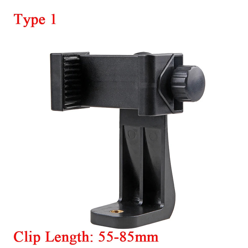 SZKOSTON 360° Mobile Phone Clip with 1/4" Screw Mount – Tripod Adapter for Smartphones