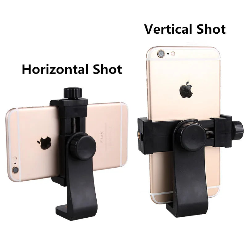 SZKOSTON 360° Mobile Phone Clip with 1/4" Screw Mount – Tripod Adapter for Smartphones