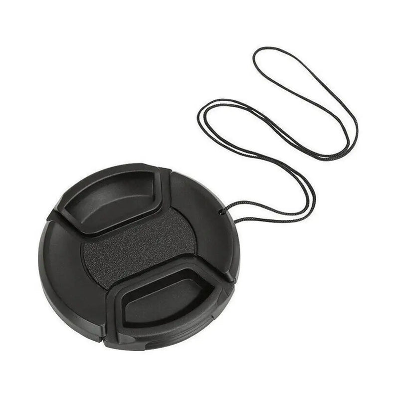 CUJMH Camera Lens Cap with Security Cord – Snap-On Cover for 43mm-67mm Lenses