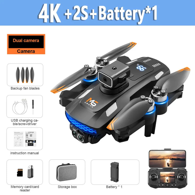 XIAOMI M6 8K Drone with Obstacle Avoidance – Brushless Motor Aerial Camera UAV