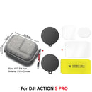 Silicone Lens Dust Cover with Tempered Film for DJI Osmo Action 4/5 Pro – Anti-Slip Protection