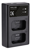 K&F CONCEPT NP-FW50 Battery Charger with LCD Display for Sony A7 A6000 A6400 A6500