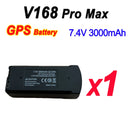 V168 GPS Drone Battery 7.4V 3000mAh and 3.7V 2000mAh Spare Parts Accessories