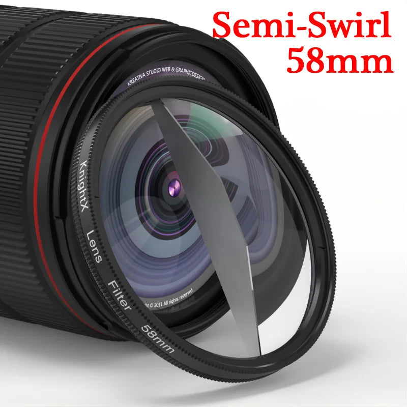 Kaleidoscope Prism Filter 49mm–77mm Glass Creative Lens Effect for DSLR Cameras & Phones