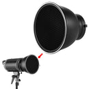 7" Reflector Diffuser Lamp Shade with 60° Honeycomb Grid for Bowens Mount Studio Strobe Flash