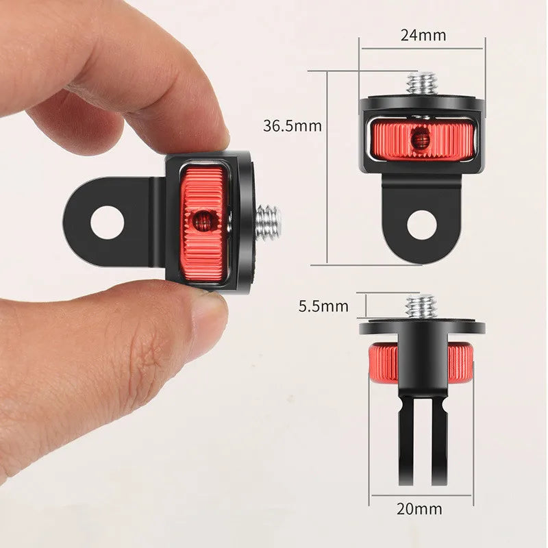 SZKOSTON 1/4 Inch Screw Tripod Adapter – 360° Rotating Mount for GoPro, Insta360, DJI