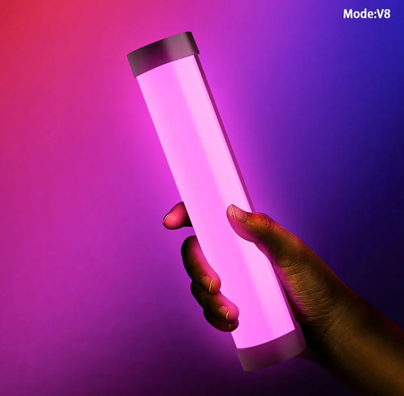 LUXCEO V8 Portable RGB Video Light 2000mAh Fill-in Lamp for Vlogging, YouTube, Selfies & Photo