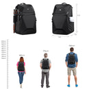 Large Waterproof Travel Camera Backpack with Tripod Holder & Rain Cover – Fits 15.6" Laptop