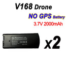 V168 GPS Drone Battery 7.4V 3000mAh and 3.7V 2000mAh Spare Parts Accessories