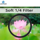 Lightdow 1/4 White Soft Lens Filter for Canon, Nikon, Sony – Portrait Photography (49mm-82mm)