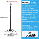 1.8m Bluetooth Selfie Stick Tripod with Remote & Ball Head for iPhone & Android Smartphones