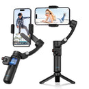 AXNEN M02 3-Axis Smartphone Gimbal – Stabilizer with Tripod & Remote for iPhone/Android