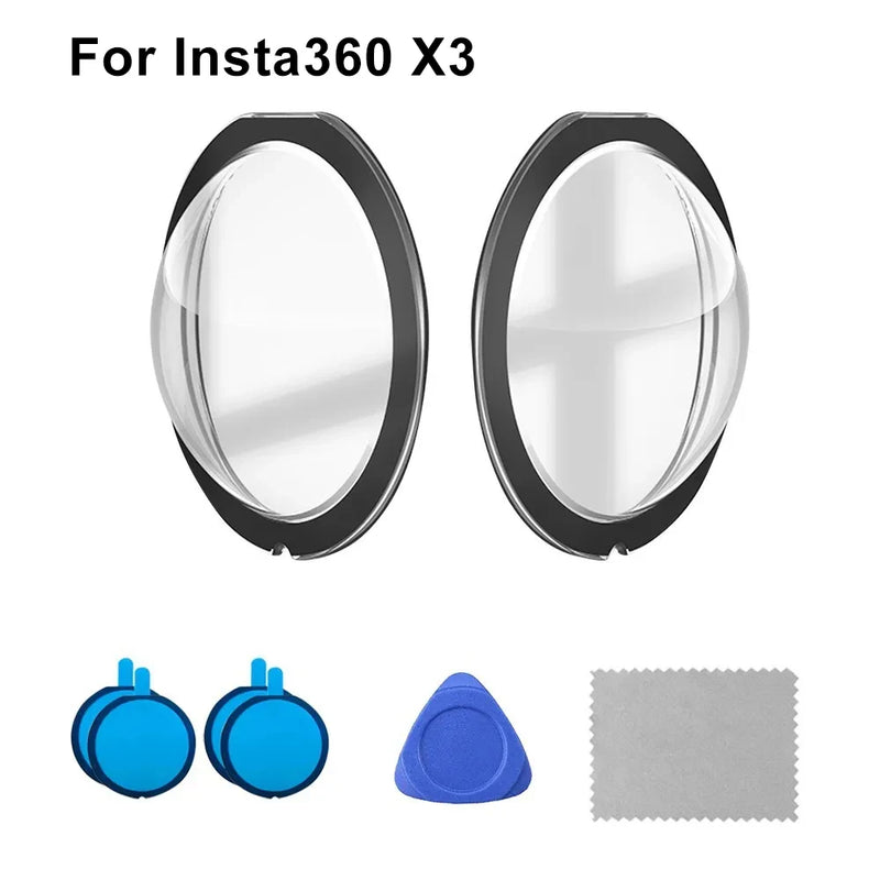 Lens Guards Anti-Scratch Protector for Insta360 X3 Camera Sticky Protective Cap Accessory
