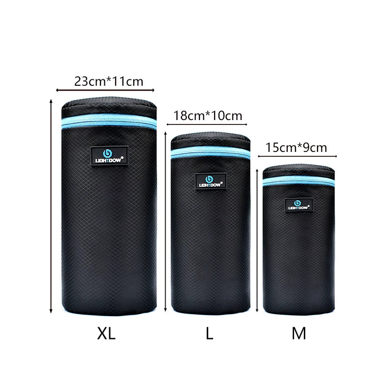 4-Piece Soft Neoprene Camera Lens Pouch Set – S/M/L/XL Protective Carry Cases