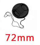 MLLSE Camera Lens Cap with Anti-Lost Cord – Snap-On Cover for 37mm-95mm Lenses