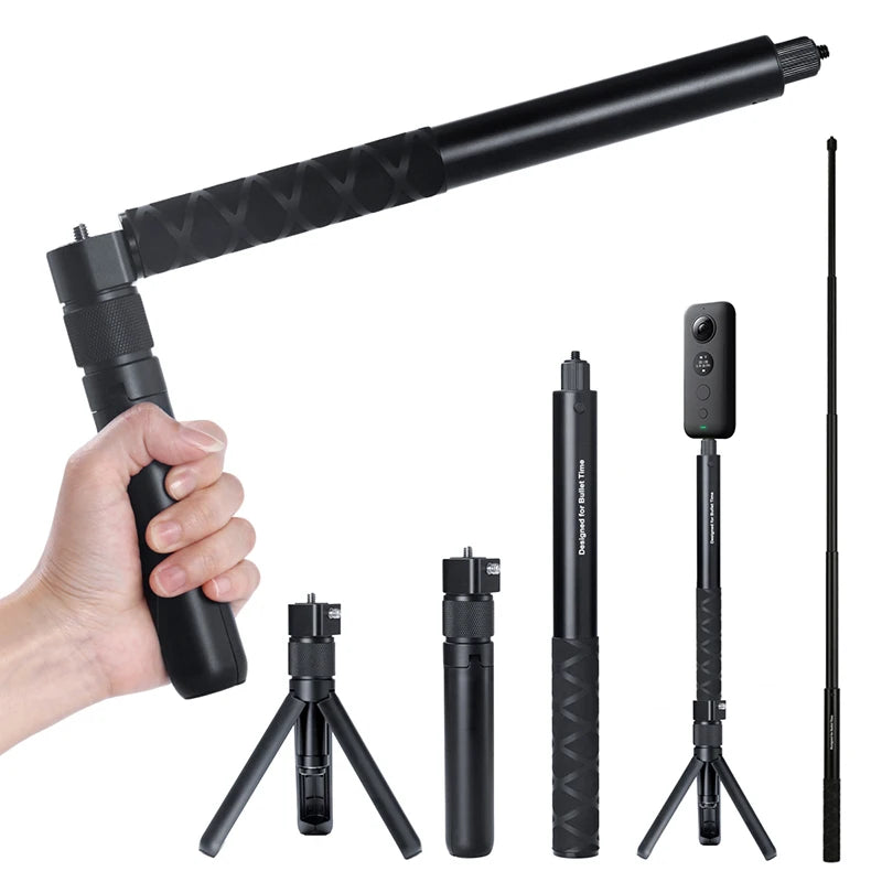 Bullet Time Invisible Selfie Stick for Insta360 X3 ONE X2 RS GO 2 Original Aluminum Alloy