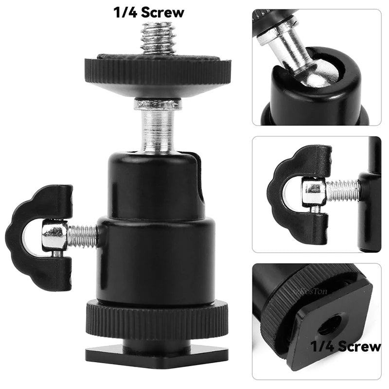 SZKOSTON Tablet Stand Bracket with Ring Light Ball Head & Tripod Adapter – Photography Accessory