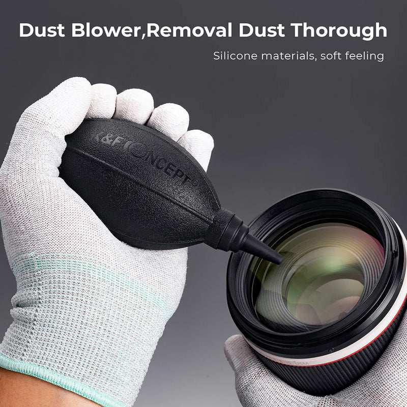 Camera Lens Cleaning Kit – Air Blower, Cleaning Pen & Microfiber Cloths for Sensors & Filters