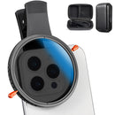 67mm Clip-On Phone Filter Set – ND2–32, CPL, 1/4 & 1/8 Black Pro Mist for Smartphone Cameras