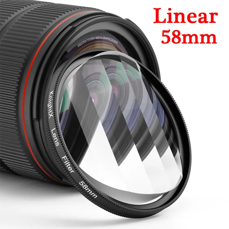 Kaleidoscope Prism Filter 49mm–77mm Glass Creative Lens Effect for DSLR Cameras & Phones
