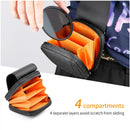 Filter Pouch Case with 4 Pockets – Water-Resistant Dustproof Bag for 37mm–95mm Filters