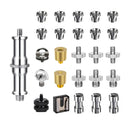 26-Piece Camera Screw Adapter Set 1/4" & 3/8" Threaded Mount Kit for Tripods & Accessories